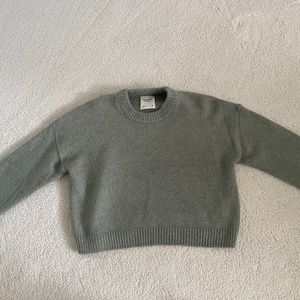 Abercrombie super soft sage sweater